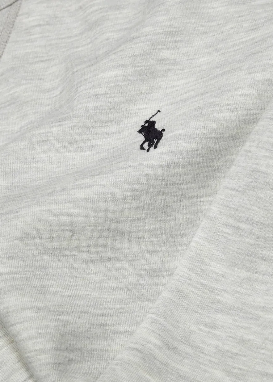 Performance grey jersey sweatshirt