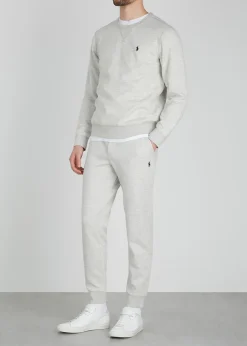 Performance grey jersey sweatshirt