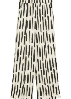Perla printed straight-leg trousers