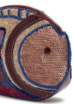 Pesce beaded and sequin-embellished clutch