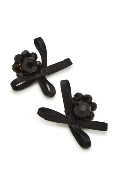 Petite Bow crystal-embellished stud earrings