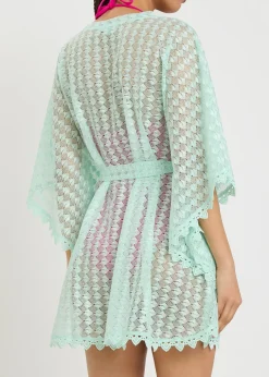 Petra belted cover-up mini dress