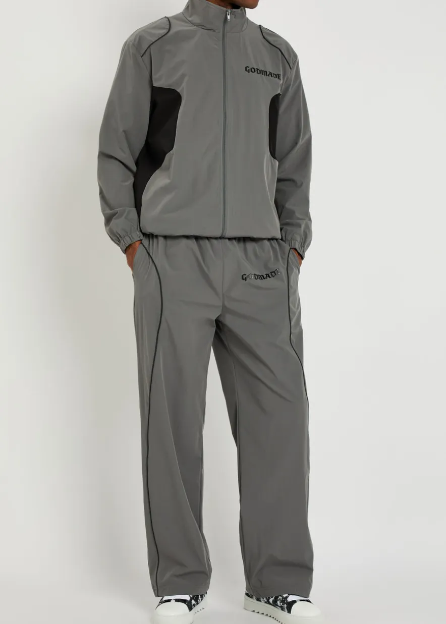 Phantom logo cotton track jacket