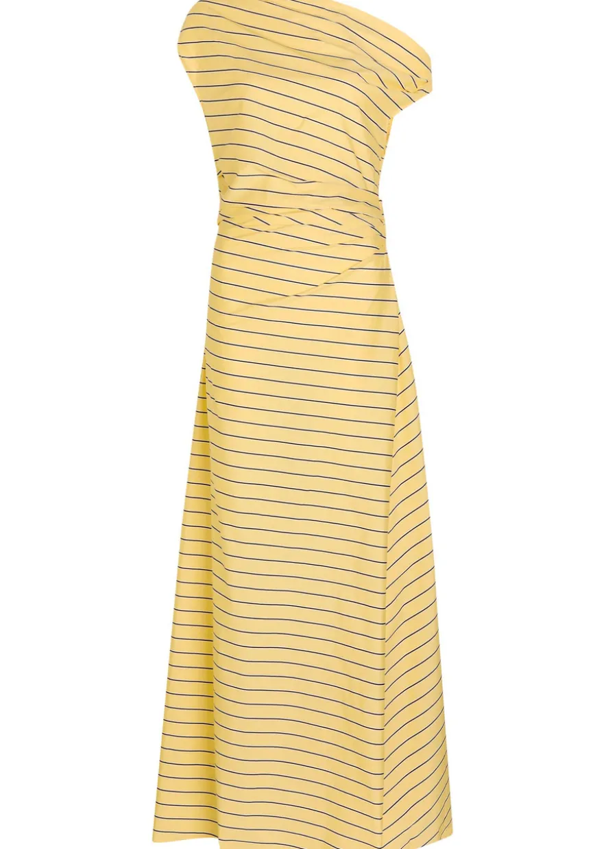 Phare striped stretch cotton-poplin maxi dress