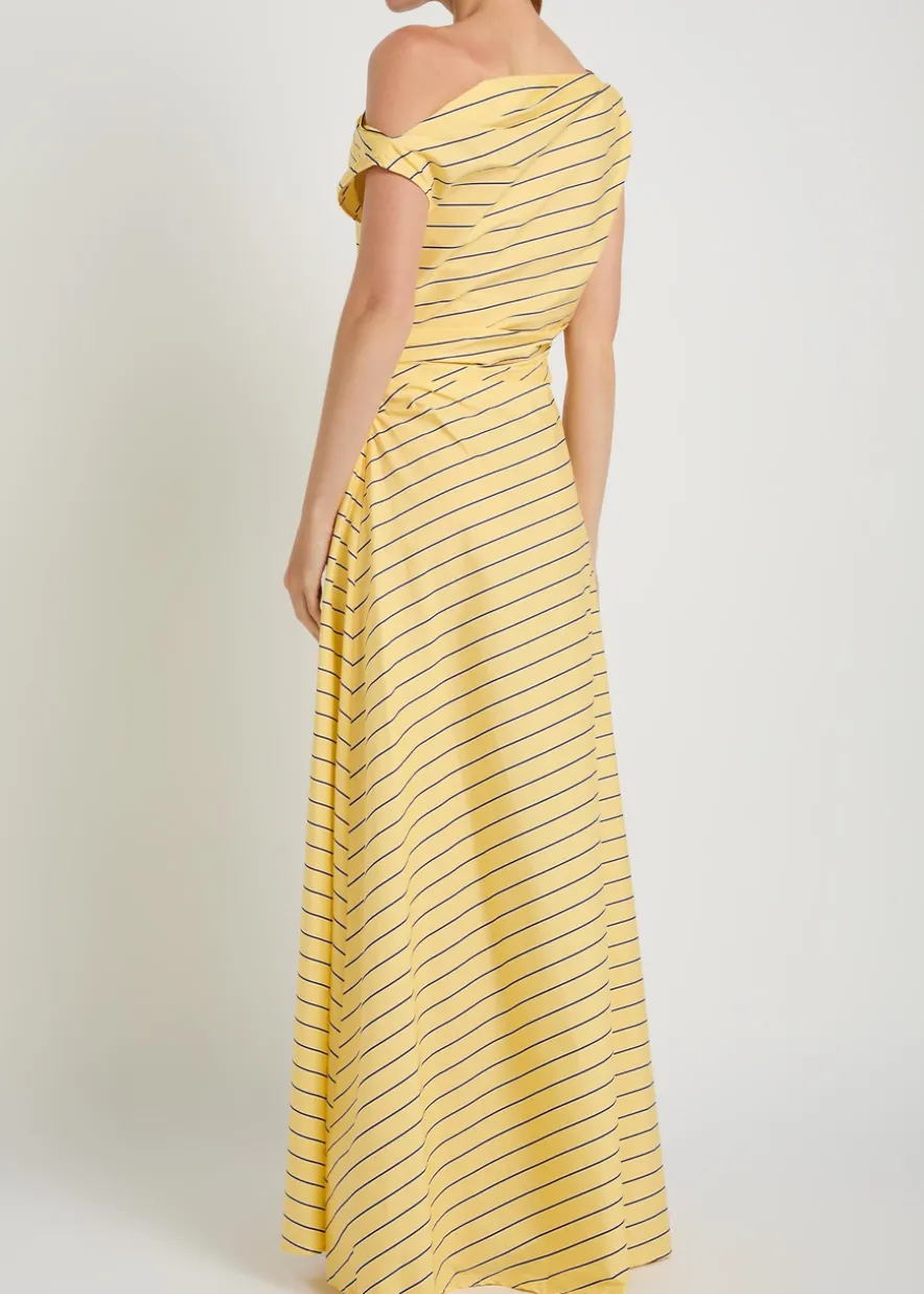 Phare striped stretch cotton-poplin maxi dress