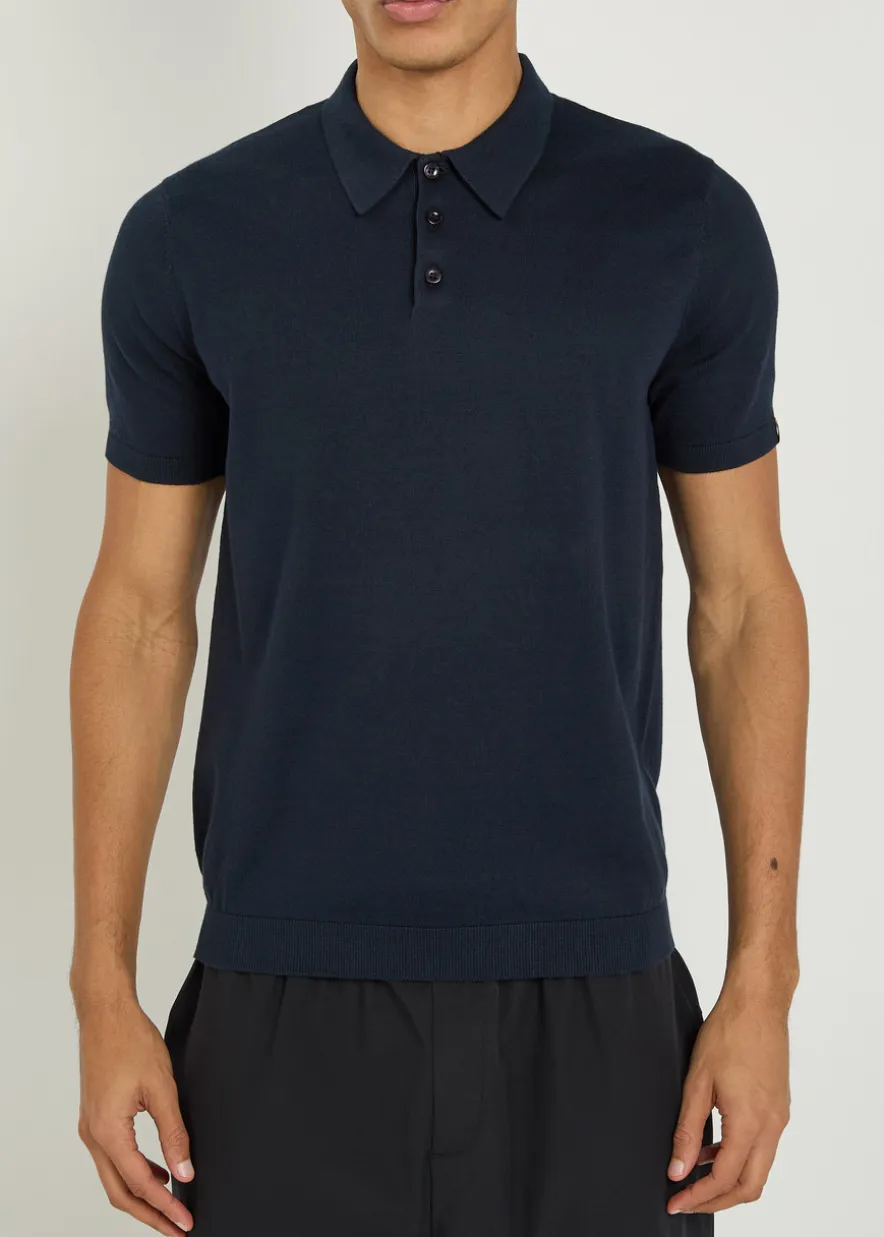 Pickwell fine-knit cotton polo shirt