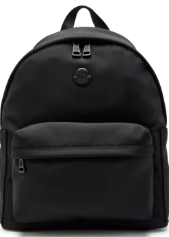Pierick logo-appliquéd canvas backpack