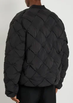 Pillow padded nylon jacket