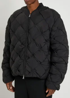 Pillow padded nylon jacket