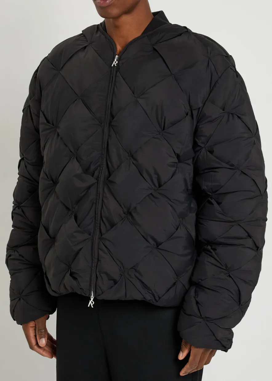 Pillow padded nylon jacket