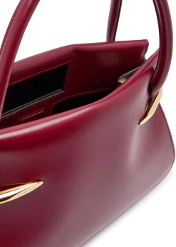 Pinch medium leather top handle bag