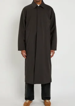 Pinstriped woven coat