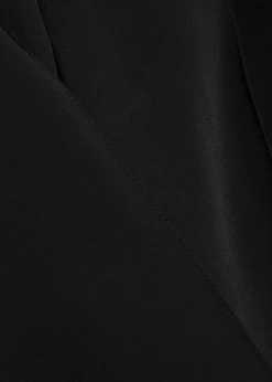 Pintuck cigarette-leg woven trousers
