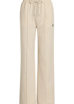 Pintuck straight-leg cotton sweatpants