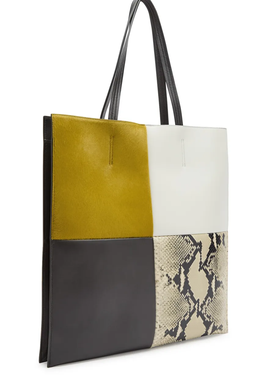 Piper patchwork leather tote bag