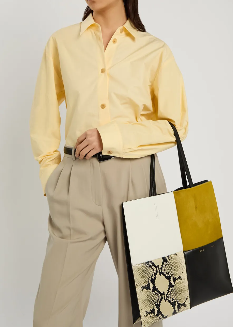 Piper patchwork leather tote bag