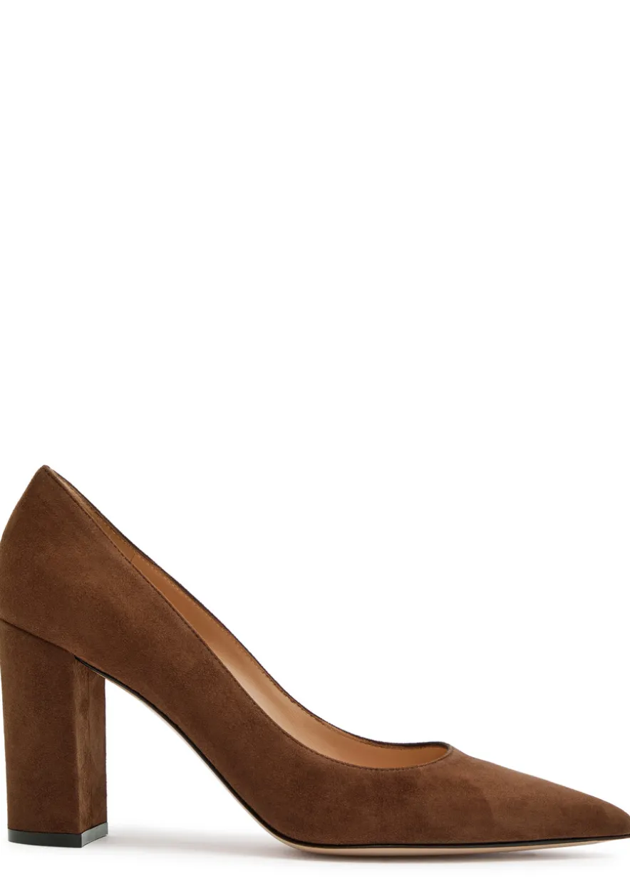 Piper 85 suede pumps