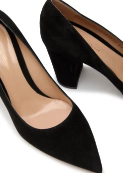 Piper 85 suede pumps