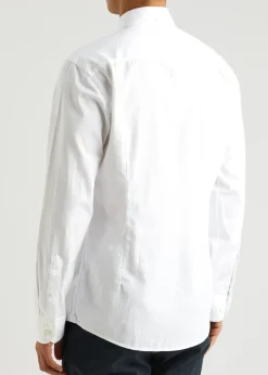 Piqué cotton Oxford shirt
