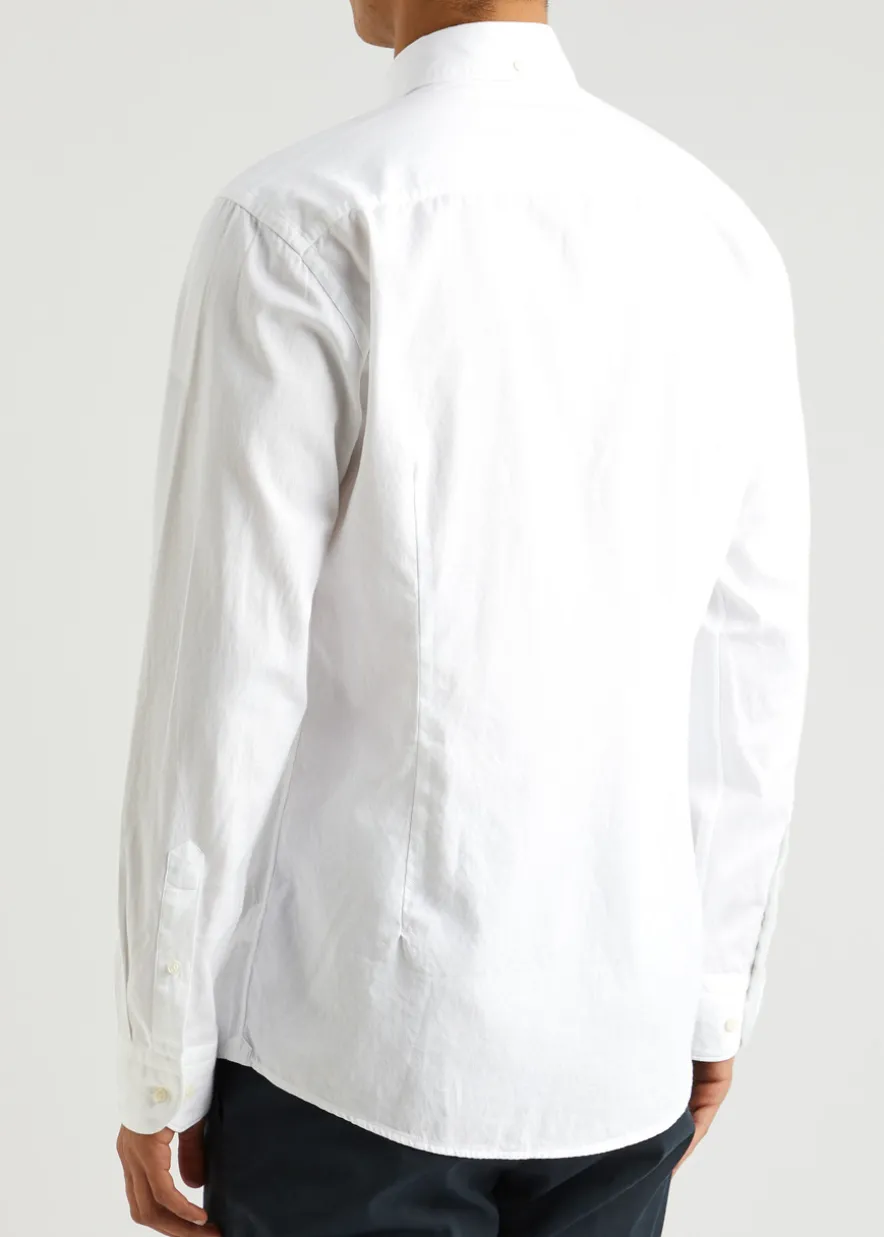 Piqué cotton Oxford shirt