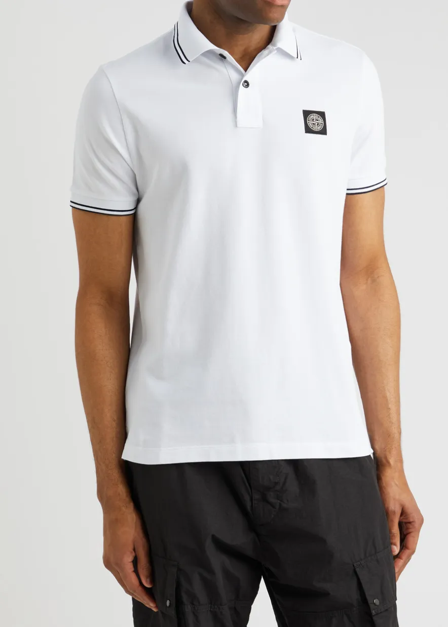 Piqué cotton polo shirt