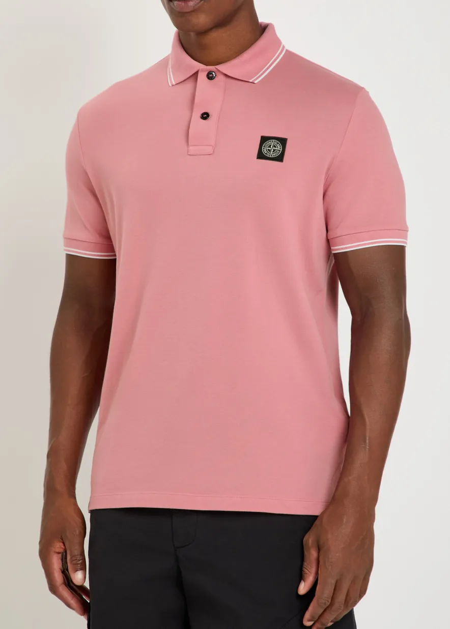 Piqué cotton polo shirt