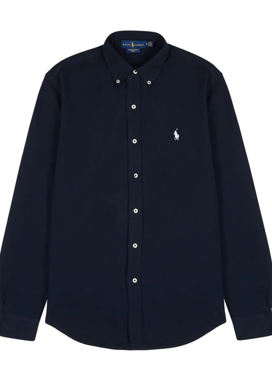Piqué cotton shirt