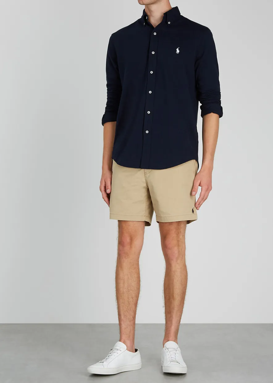 Piqué cotton shirt
