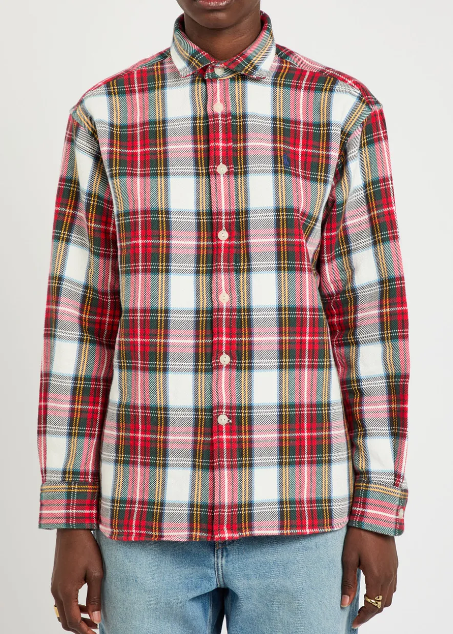 Plaid cotton shirt