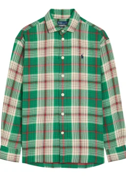 Plaid cotton shirt