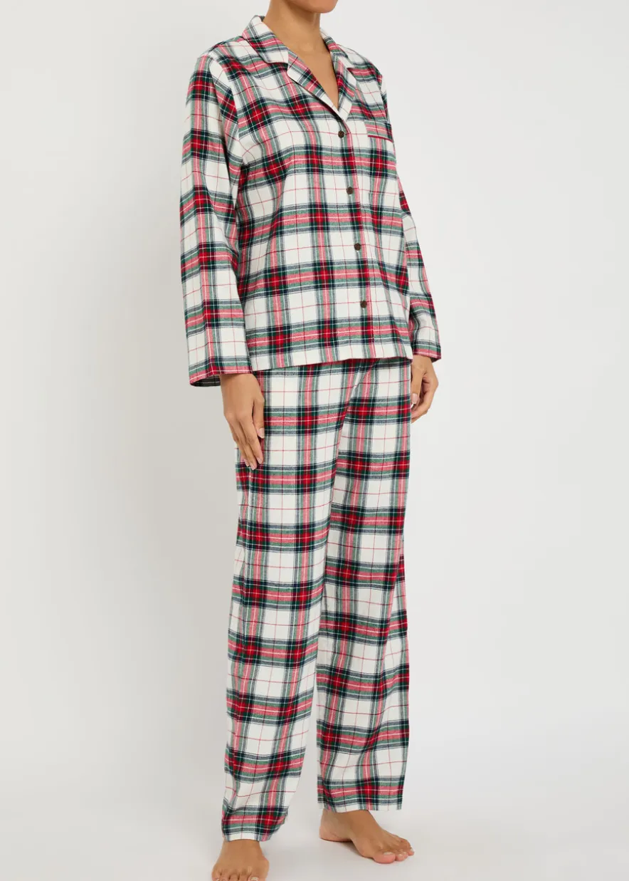 Plaid flannel pyjama set