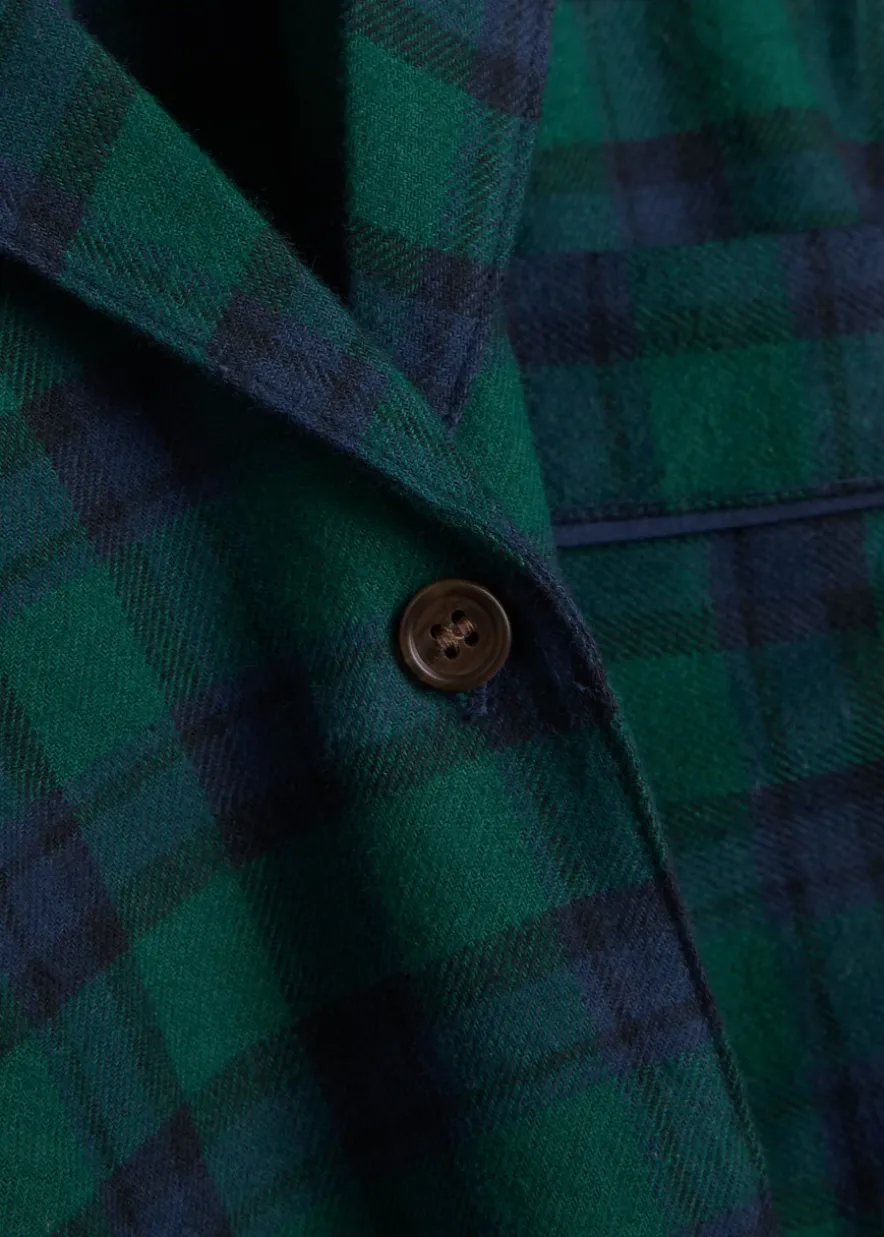 Plaid flannel pyjama set