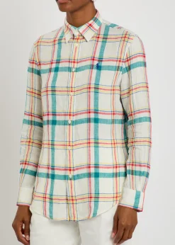 Plaid linen shirt