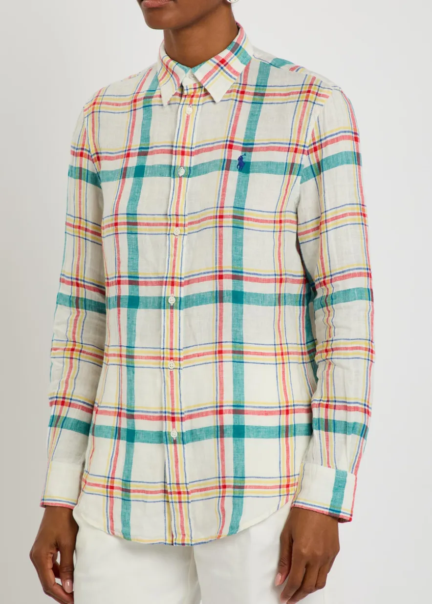 Plaid linen shirt
