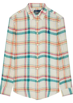 Plaid linen shirt