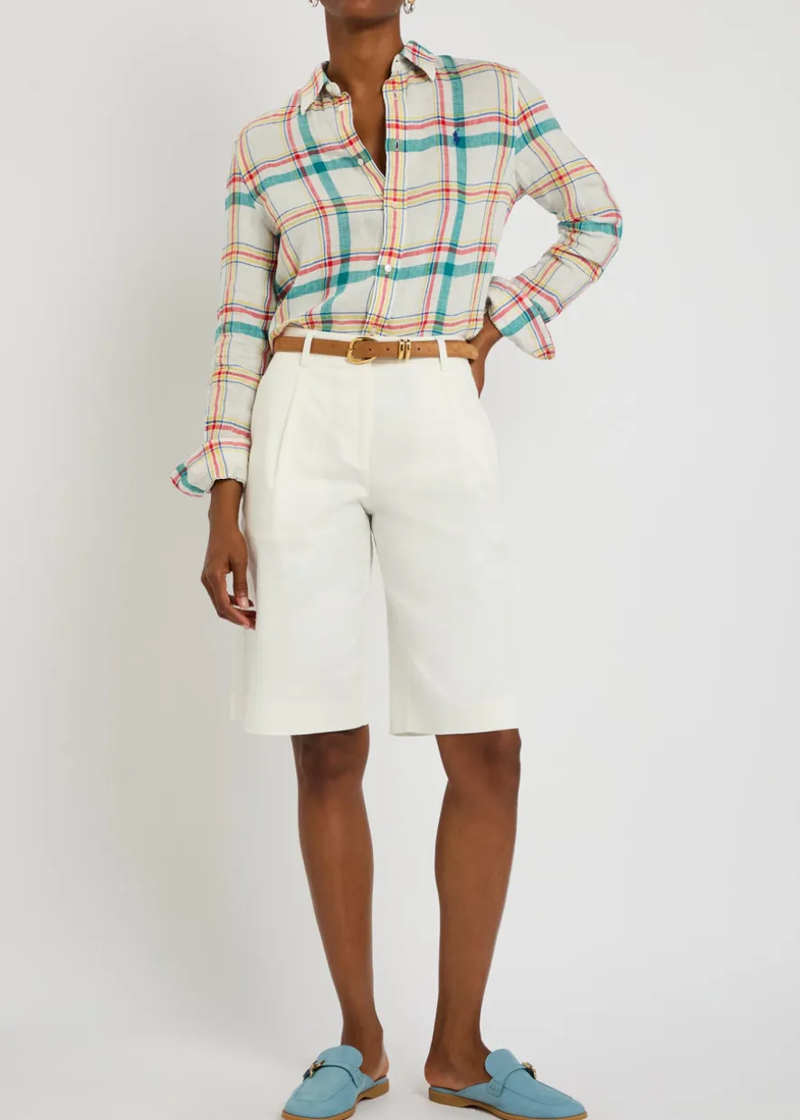 Plaid linen shirt