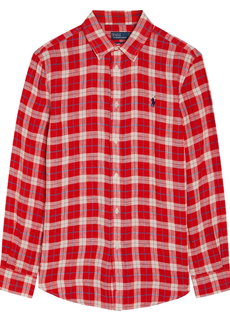 Plaid linen shirt