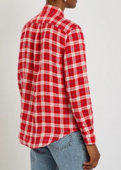 Plaid linen shirt