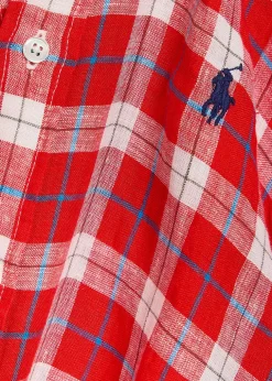Plaid linen shirt