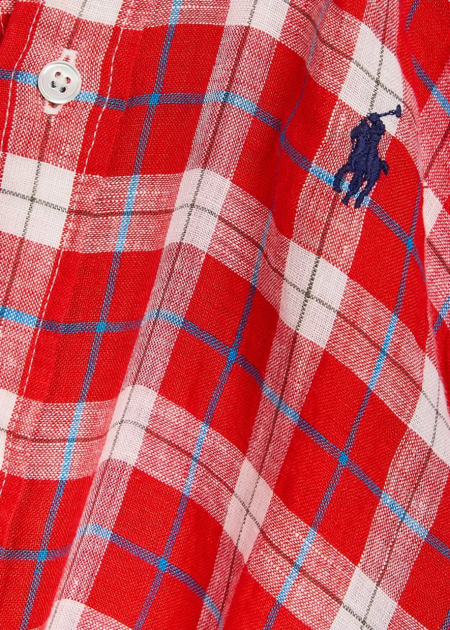 Plaid linen shirt
