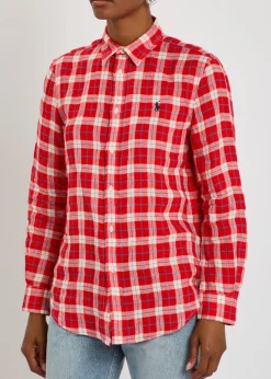 Plaid linen shirt