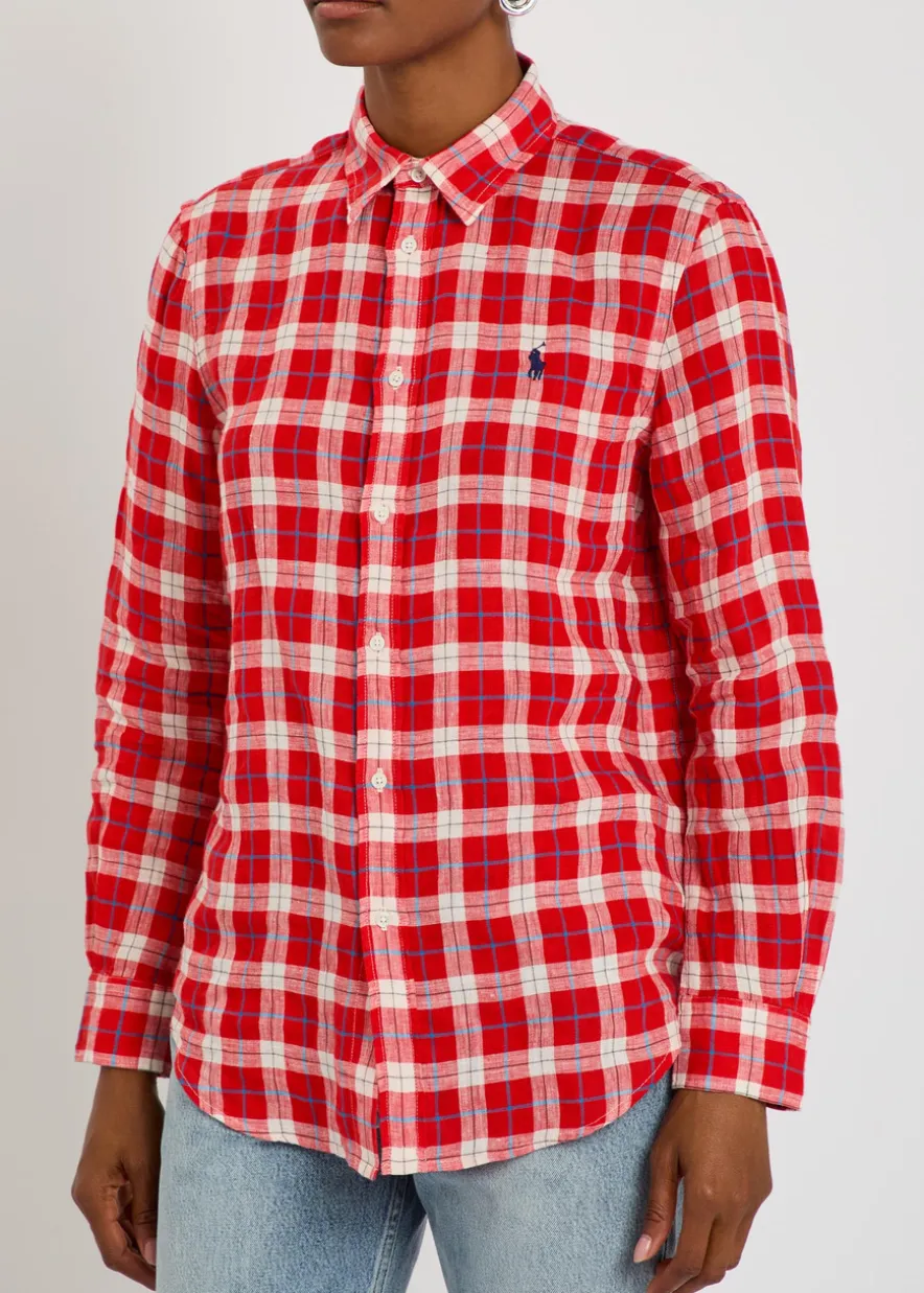 Plaid linen shirt