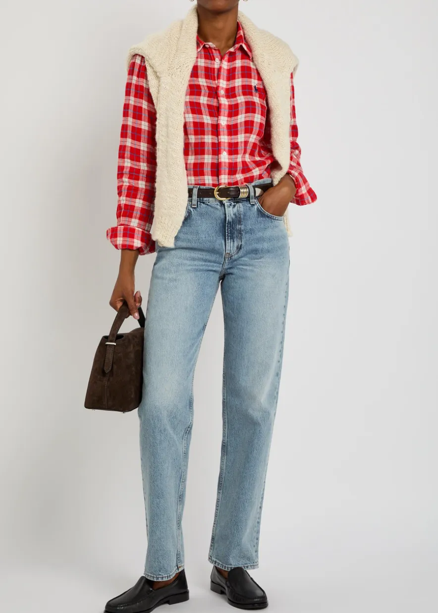 Plaid linen shirt