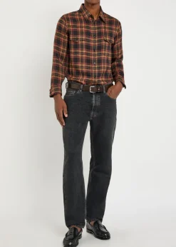 Plaid wool shirt