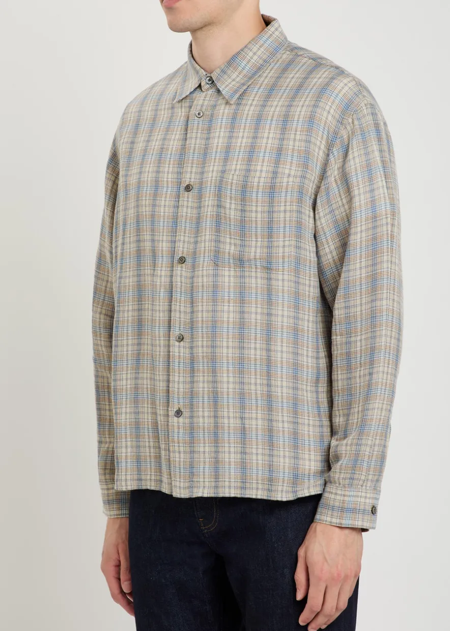 Plaid woven shirt