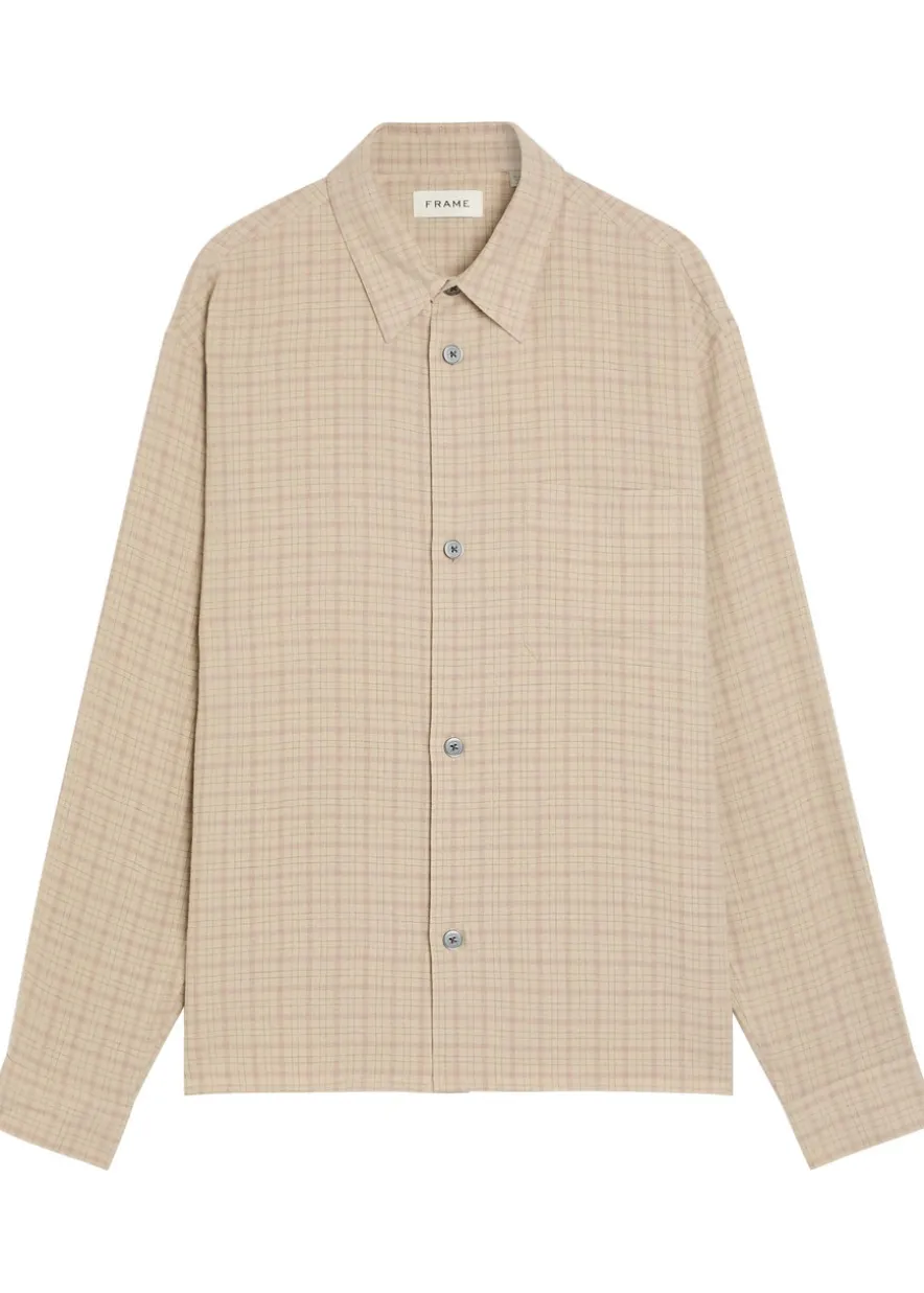 Plaid woven shirt