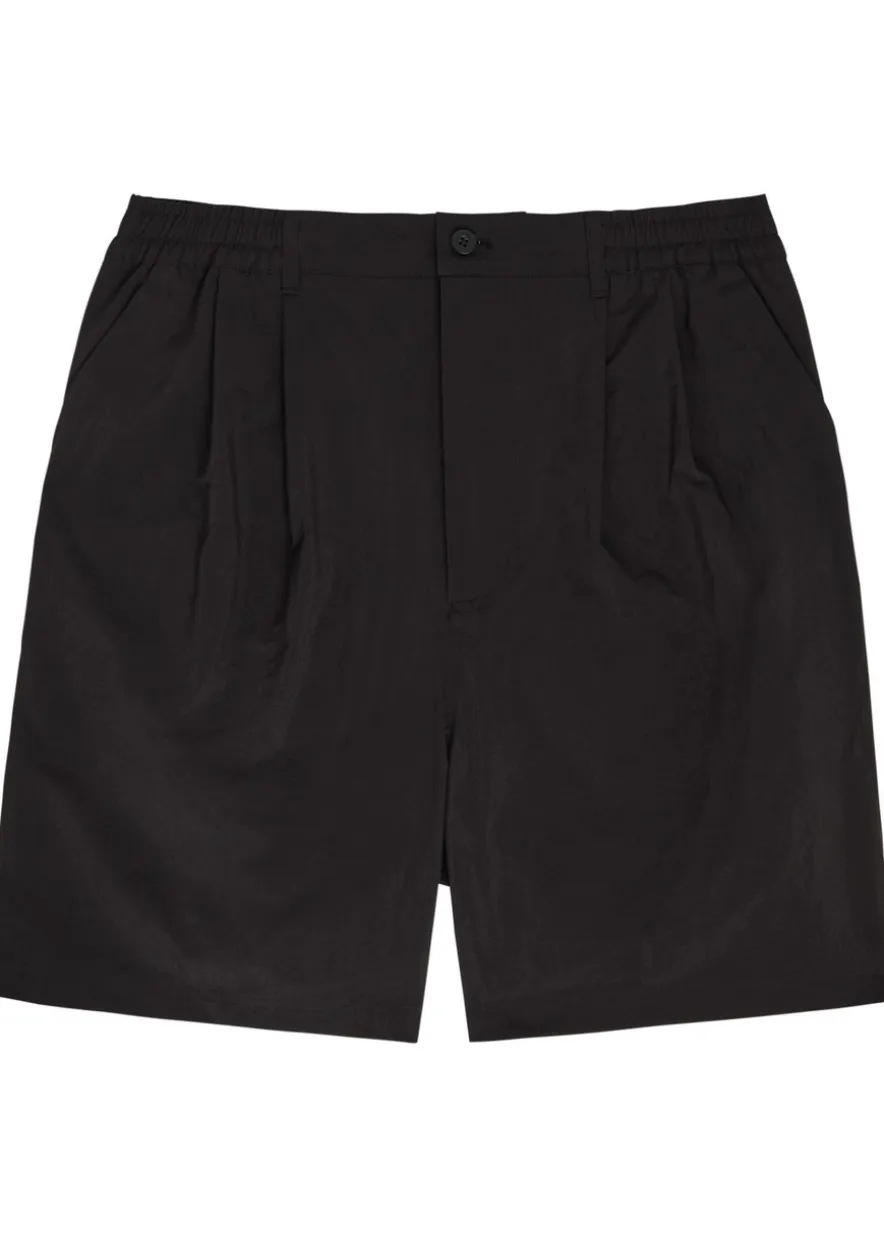 Pleated shell shorts