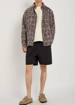 Pleated shell shorts