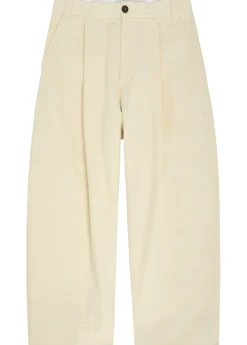 Pleated wide-leg trousers