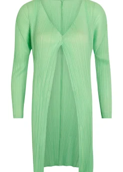 Pleated woven coat